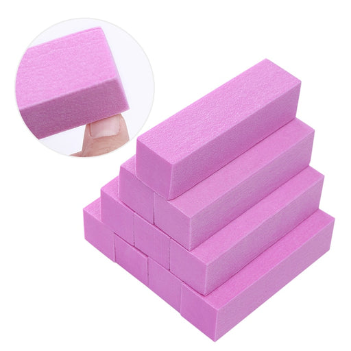 Pink White Nail Files Sanding Sponge