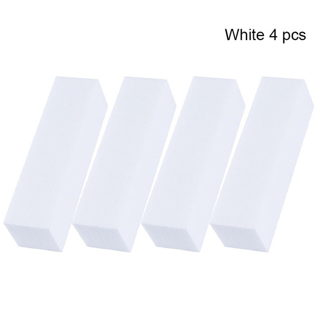 Pink White Nail Files Sanding Sponge