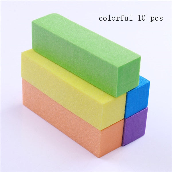 Pink White Nail Files Sanding Sponge