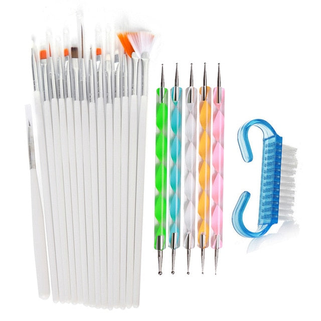 15pcs Acrylic Nail Art Brush Pen