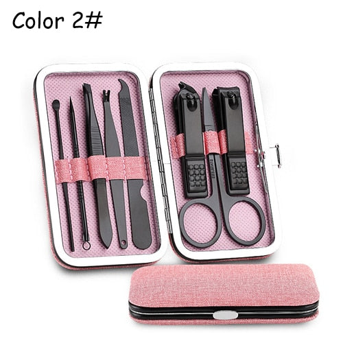 Pink-Camo Manicure Set