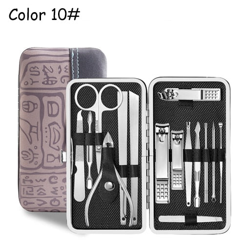 Pink-Camo Manicure Set