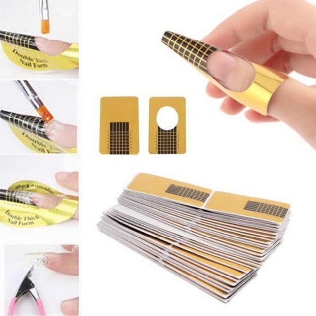 100Pcs Nail Art Tips Extension