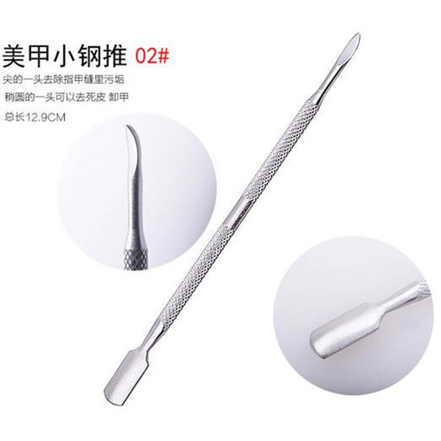 Double Sided Metal Nail Art Tool