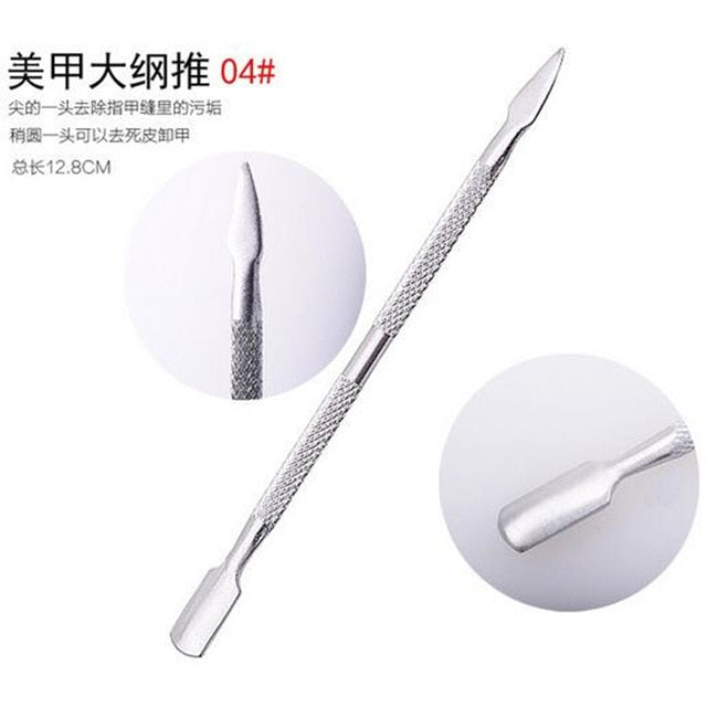 Double Sided Metal Nail Art Tool