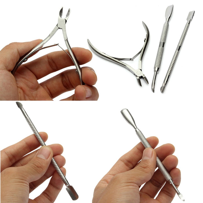 3pcs Nail Art Manicure Tools