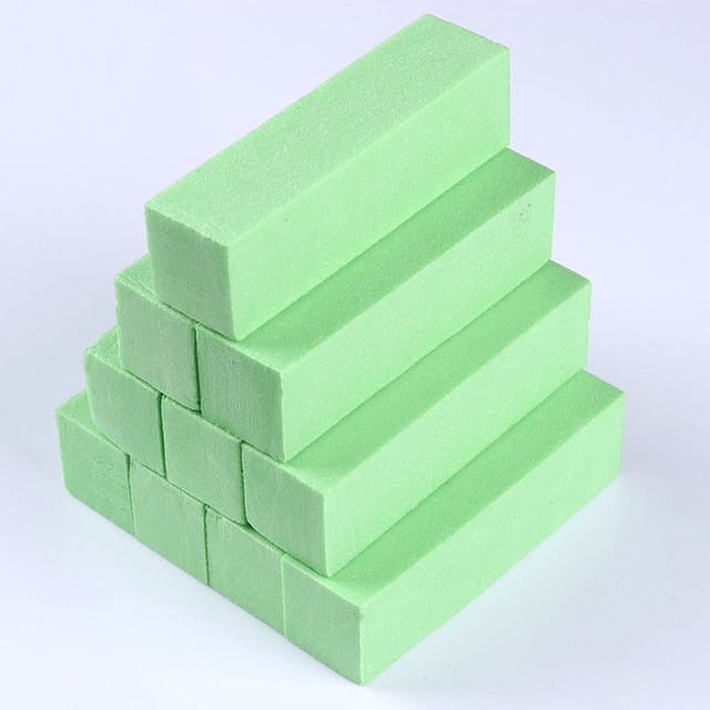 Pink White Nail Files Sanding Sponge